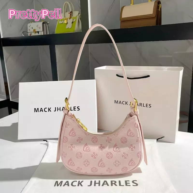 PrettyPell Túi Xách Kẹp Nách Màu Hồng Đáng Yêu Hợp Thời Trang Cho Nữ