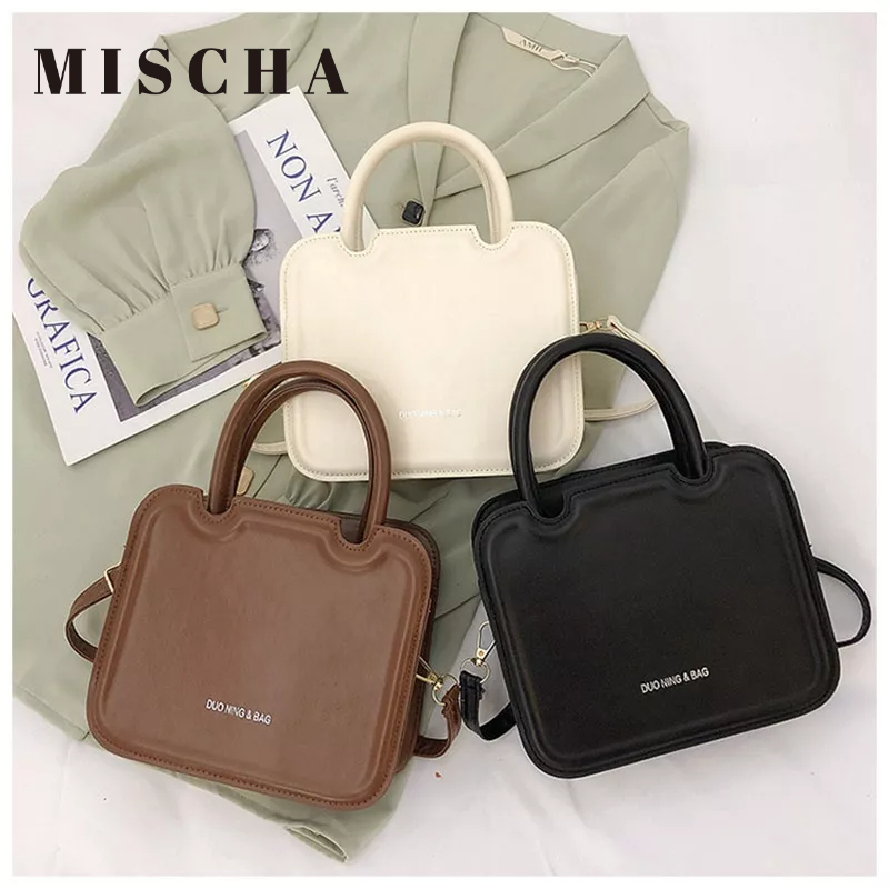 MISCHA Túi Đeo Chéo Phong Cách Âu Mỹ Cổ Điển Dễ Thương Thời Trang Cho Nữ