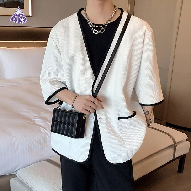 Áo Khoác Sát Nách Kiểu Hàn Quốc Thời Trang Xuân Hè Cho Nam