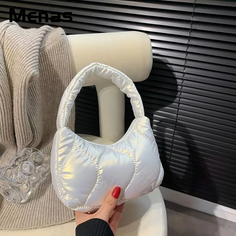 Túi Xách Tay Kéo Mở Rộng Màu Trơn Đính Ngọc Trai Cổ Điển Dễ Thương Cho Nữ