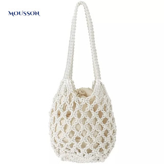 Mousson túi xách cotton mousson đan móc thời trang nữ tính
