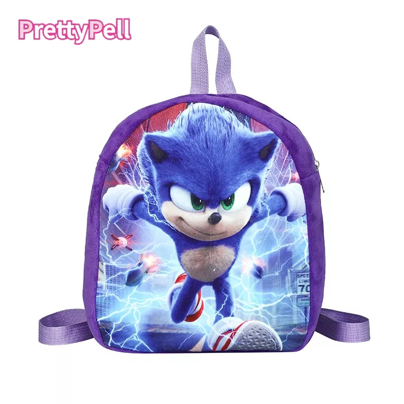 PrettyPell Ba Lô Đi Học Bằng Vải Bông PP / Sonic Bảo Vệ Cột Sống Cho Bé Mẫu Giáo