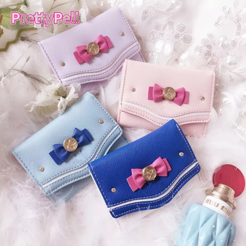 PrettyPell Ví Ngắn Bằng PP / Dài Phối Ruy Băng Kiểu Nhật Bản Dễ Thương