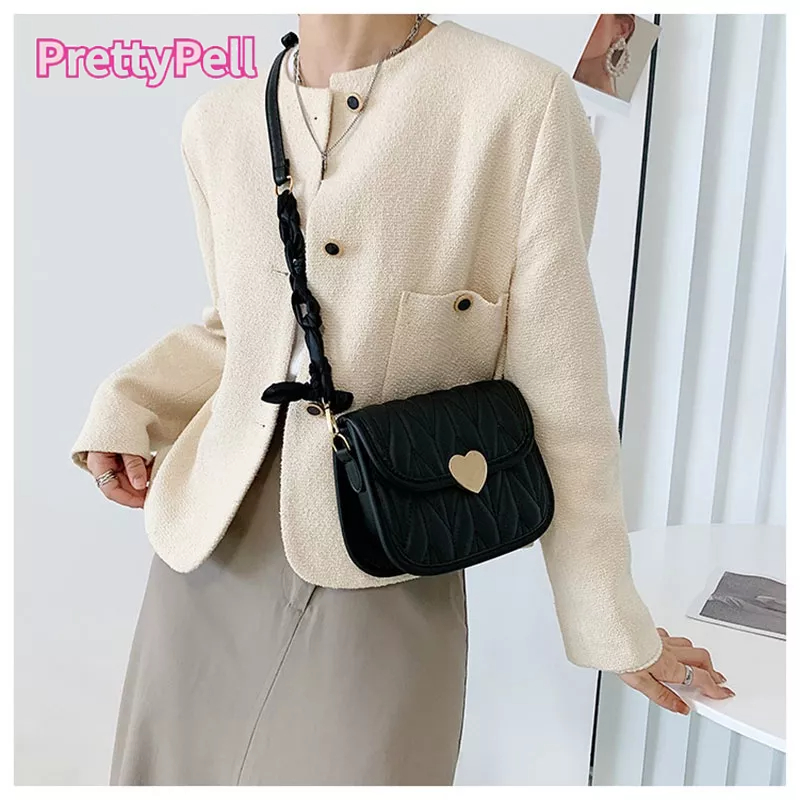 CHIC JOY Túi Đeo Chéo Hình Bán Nguyệt Thêu Họa Tiết Thời Trang Cho Nữ