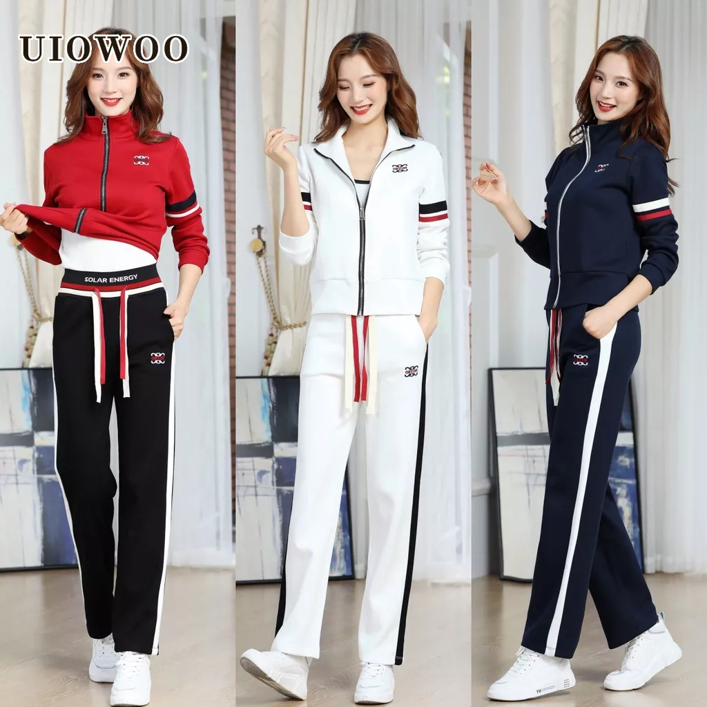 UIOWOO Bộ Đồ Thể Thao Phong Cách Thời Trang Trẻ Trung Dành Cho Người Lớn Tuổi