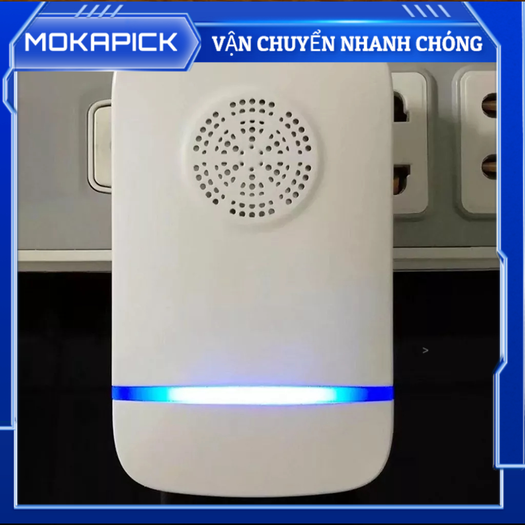 Mokapick Máy Đuổi Côn Trùng Bảo Hiểm Hiệu Quả Hoạt Động Êm ABS Trắng Điện Tử Trong Nhà Cho Khách Sạn 90V Đến 250V
