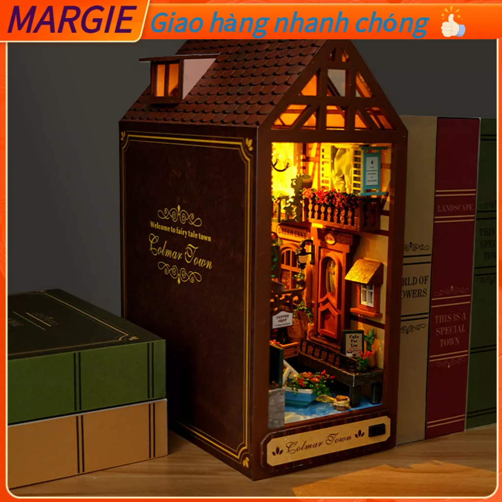 Bộ đồ chơi xếp hình lắp ráp kiến trúc 3D, DIY Đồ Chơi Lắp Ráp Mô Hình 3D Siêu Dễ Thương Dành Cho Mọi Lứa Tuổi MARGIE A.