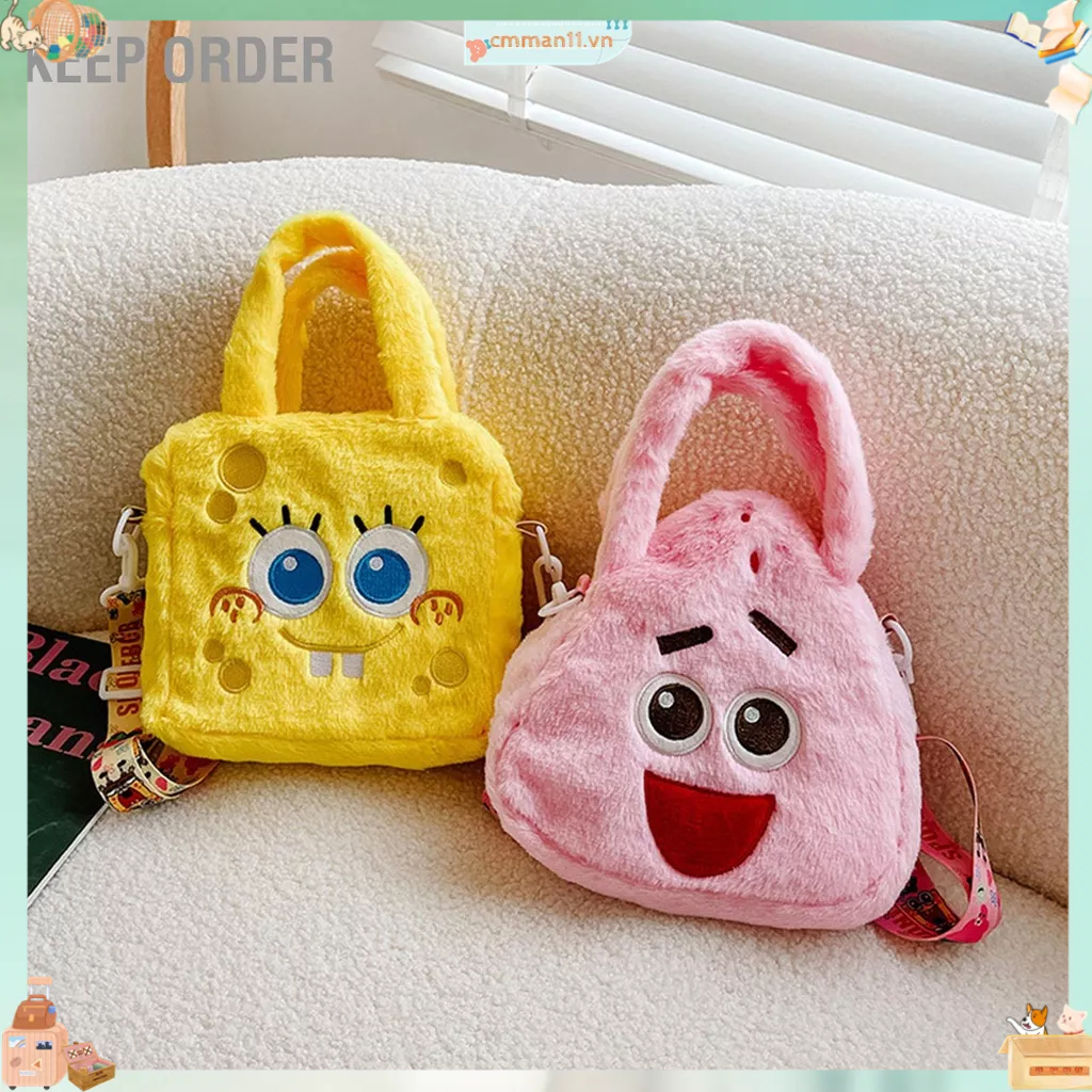 Keep order Túi đeo vai sang trọng Hình dạng dễ thương Thiết kế nhân vật hoạt hình phổ biến Khóa kéo di động
