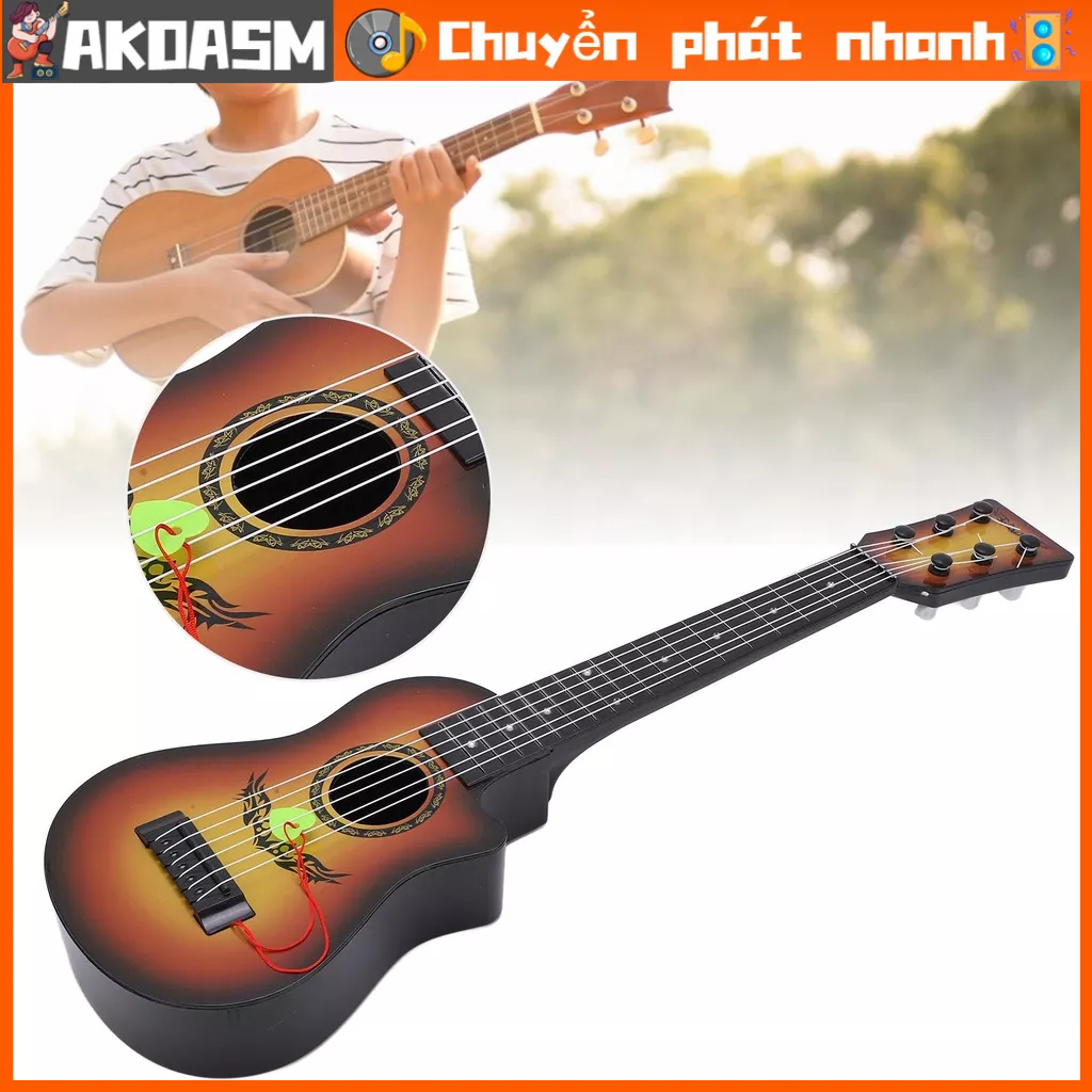 AKOASM Đồ Chơi Trẻ Em Ukulele Nhựa ABS Đàn Guitar Mini Nhạc Cụ Cho Giáo Dục Sớm Quà Tặng