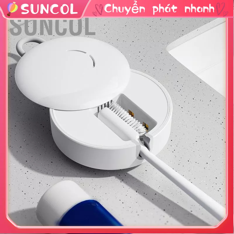 SUNCOL Bàn chải đánh răng UVC Hộp khử trùng bằng tia cực tím không dây Vỏ cho du lịch sử dụng hàng ngày