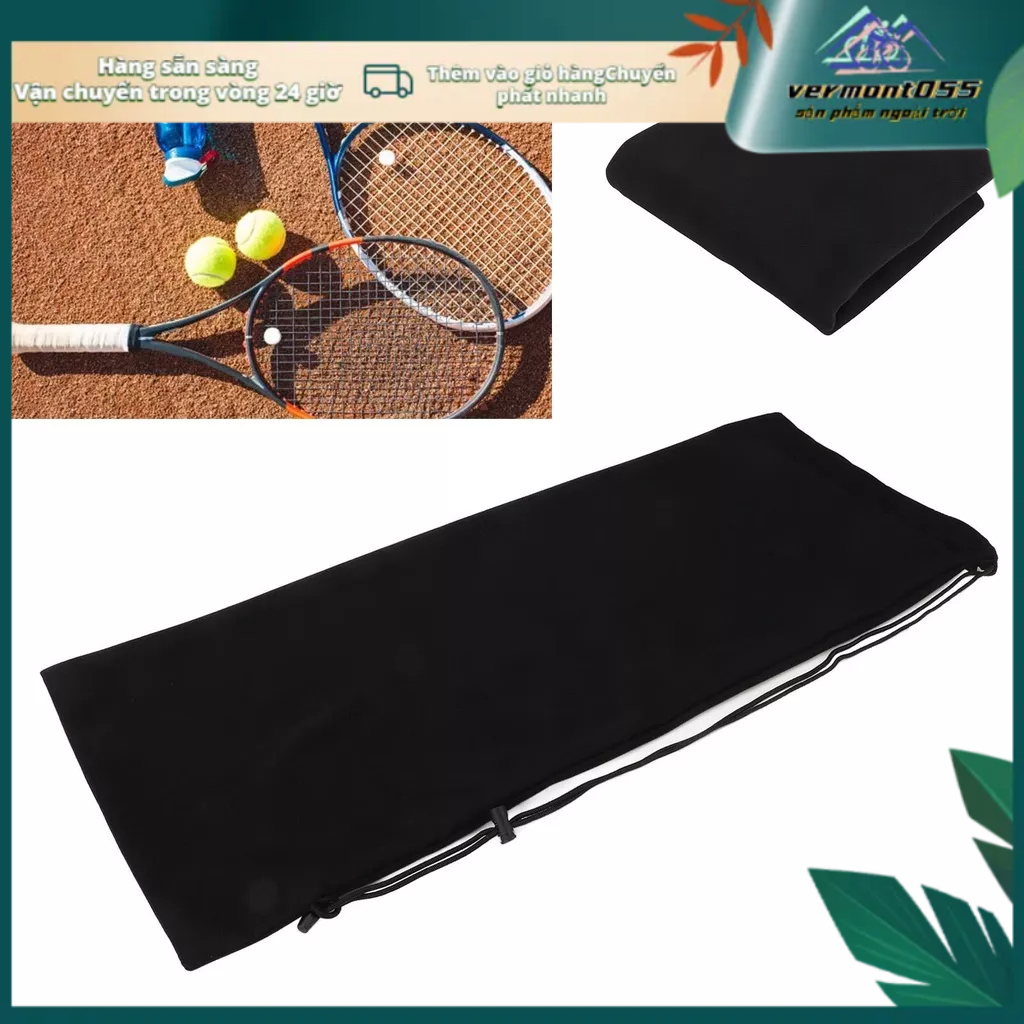 Có thể bán buôn Túi Đựng Vợt Tennis Bằng Vải Nhung Có Dây Rút Tiện Dụng vermont055 Hàng giao ngay