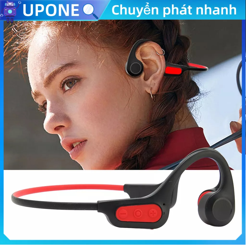 UPONE Tai nghe Bluetooth dẫn truyền xương Khử tiếng ồn có thể sạc lại IP56 thao không dây âm thanh nổi chống nước
