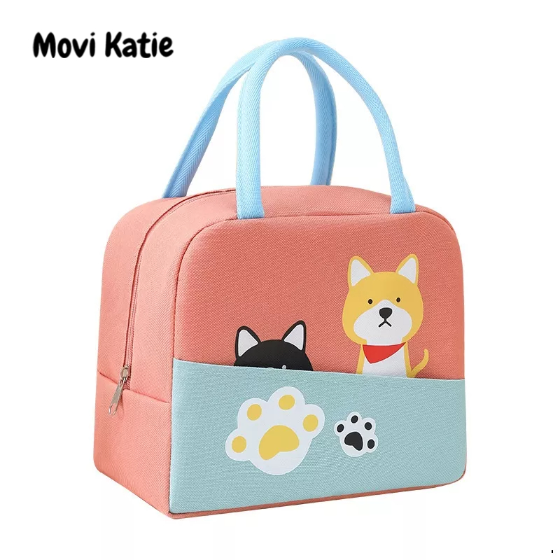 Movi Katie Túi Đựng Hộp Cơm Trưa Họa Tiết Hoạt Hình Dễ Thương Cho Các Bé