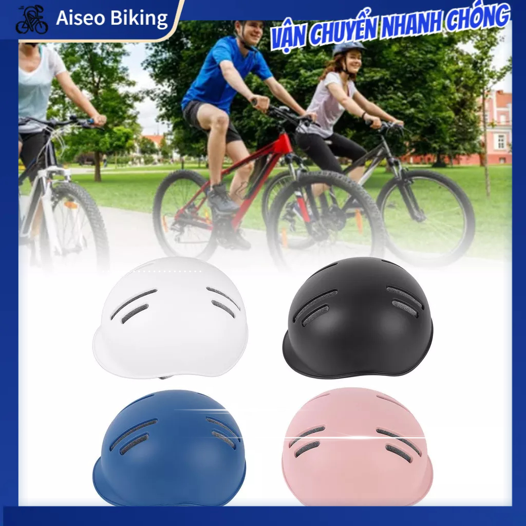 Aiseo Biking Mũ bảo hiểm đi xe đạp Xốp EPS chống sốc điện an toàn cho nam và nữ