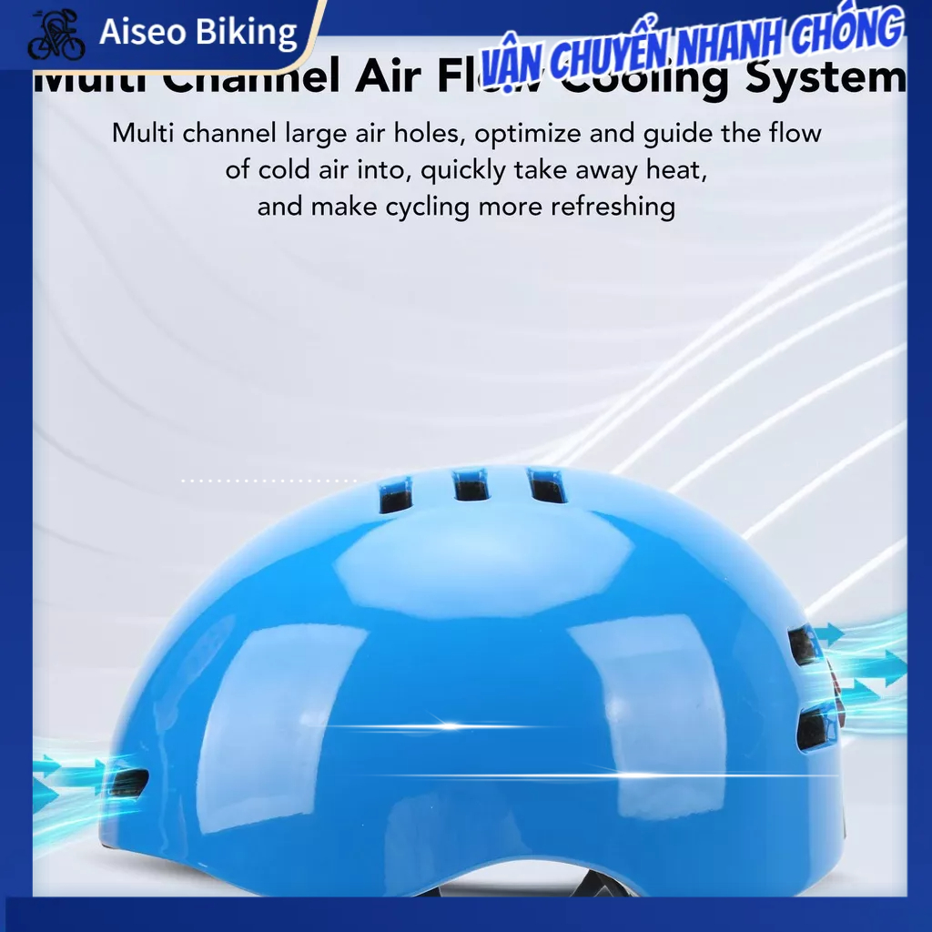 Aiseo Biking Mũ Bảo Hiểm Xe Đạp Thông Minh 1080P Đầu Ghi Độ Nét Cao Camera Thể Thao Đèn LED Có Điều Chỉnh An Toàn Đi
