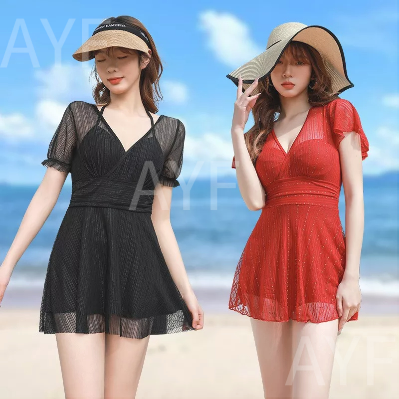 Bộ Đồ Bơi Một Mảnh Ôm Eo Không Tay Cỡ Lớn Thời Trang Cho Nữ