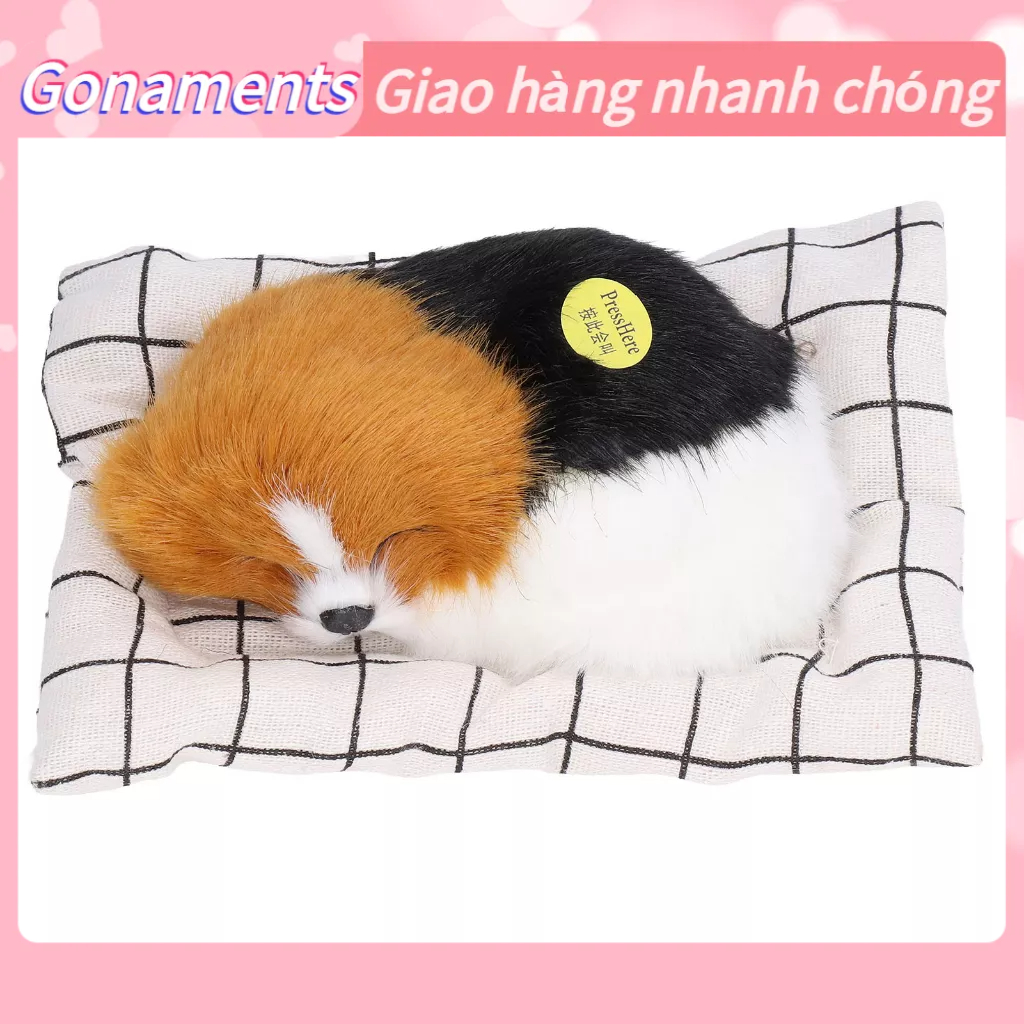 Thú bông lõi than hoạt tính khử mùi, Tạo Âm Thanh Đồ Chơi Cho Chó Ngủ Có Đệm Vải Mô Phỏng Sang Trọng Con Nhỏ Búp Bê Trang Trí, xe hơi, bàn làm việc Gonaments C.