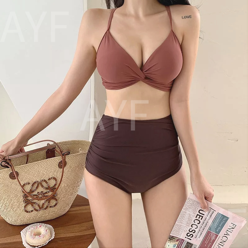 Mới Bộ Đồ Bơi Tam Giác Lưng Cao Thiết Kế Quyến Rũ Cho Nữ