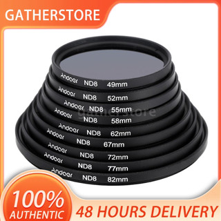 Bộ kính lọc phân cực trung tính UV+CPL+ND8 52mm kèm túi đựng cho Nikon Canon