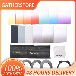 Bộ 13 kính lọc đủ màu sắc Andoer cho camera Cokin P Series kèm giá đỡ kính lọc + vòng chuyển đổi