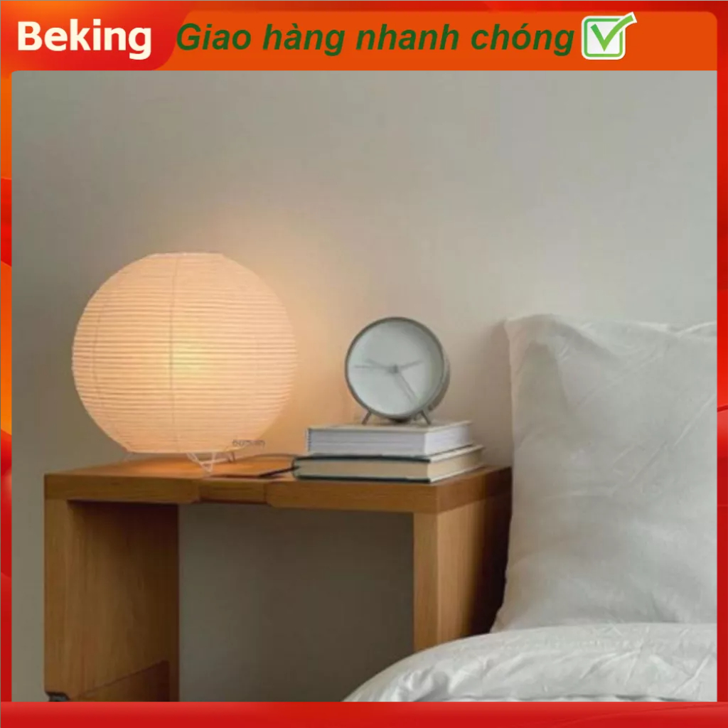 Beking Vỏ đèn ngủ Hình tròn Ánh sáng mềm mại Ngăn ngừa biến dạng Bóng giấy cho Bàn cạnh giường