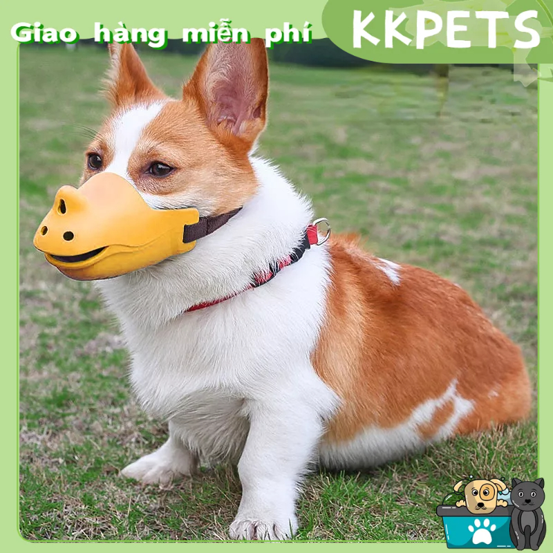 Rọ mõm cho chó - Bằng Silicone Thoáng Khí Có Thể Điều Chỉnh Chống Chó Cắn KKPETS