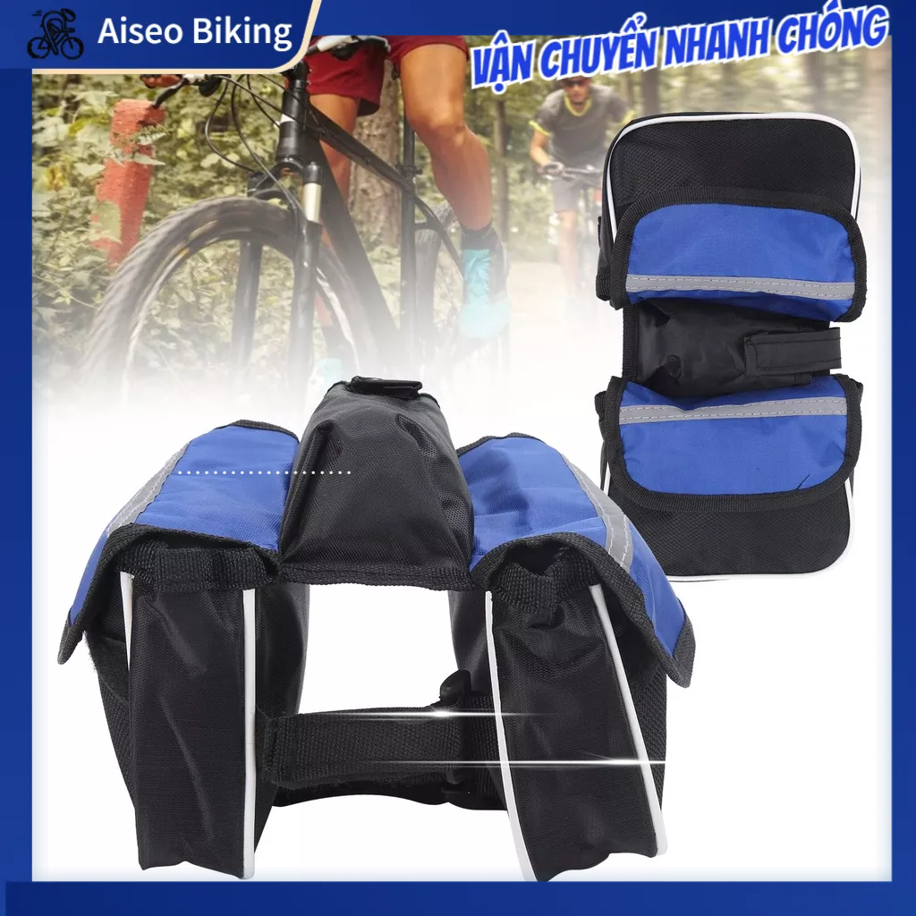 Túi Đựng Đồ Treo Khung Xe Đạp 5 Ngăn Chống Thấm Nước-Túi chùm trước xe đạp Xe leo núi Ống trên  Aiseo Biking