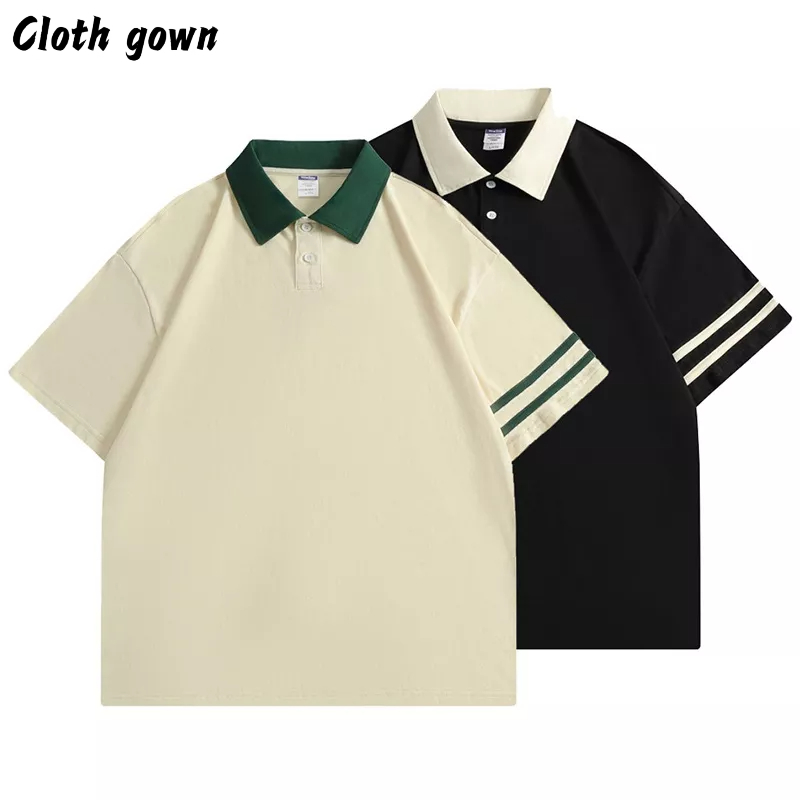 Áo polo Đồng Phục Học Sinh Tay Ngắn Bằng Vải cotton Màu Xám
