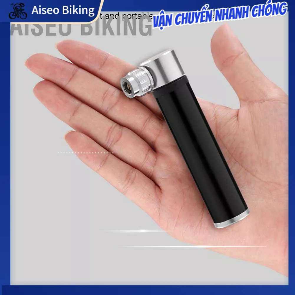 Aiseo Biking Xe đạp di động mini đi xe Hợp kim nhôm Bơm hơi