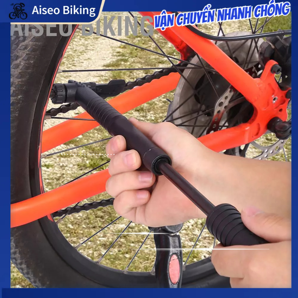 Aiseo Biking Xe đạp Lốp xe Máy bơm không khí cầm tay Nylon Mini 120 PSI Inflator