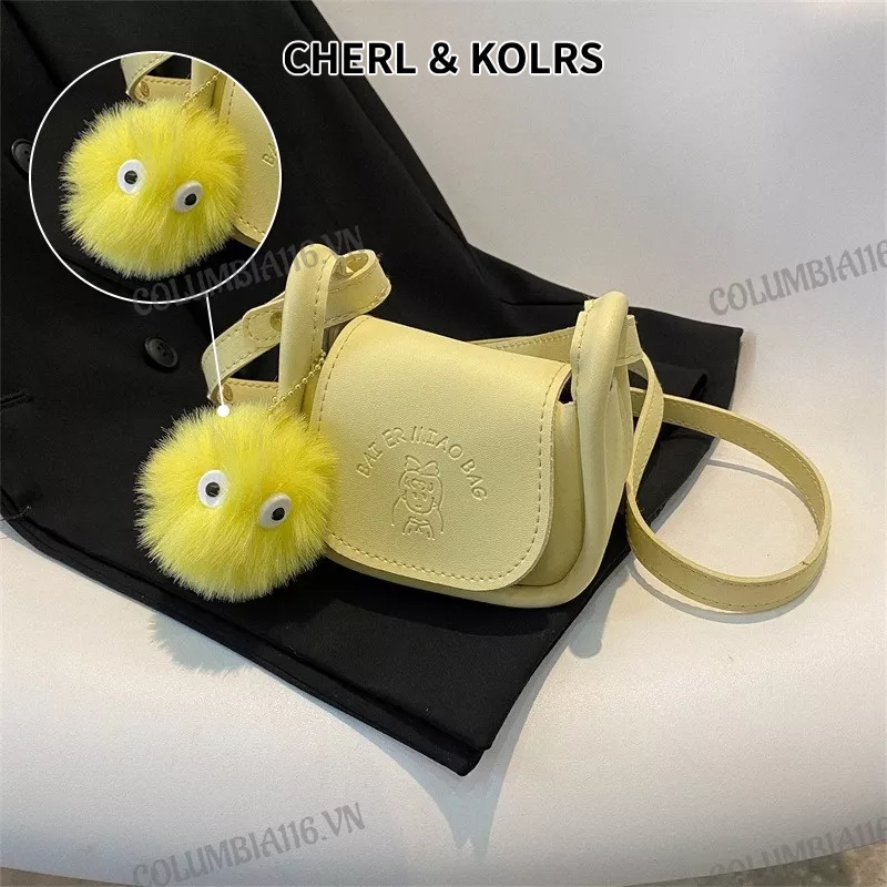 CHERLKOLRS Túi Da Đeo Chéo mini Đựng Son Môi / Tai Nghe Thời Trang Cho Nữ
