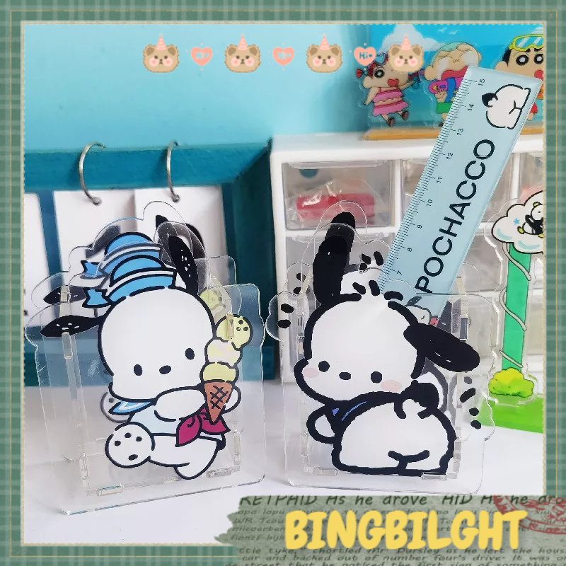 Giá đựng bút, Đồ Trang Điểm Để Bàn, Hộp Đựng Bút pocha Bằng Acrylic Họa Tiết Chú Chó Dễ Thương Để Bàn Trang Trí Cho Học Sinh Blinglight