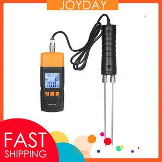 Máy đo độ ẩm & nhiệt độ & độ ẩm bằng gỗ 3 trong 1 với đầu dò dài chuyên dụng cho chế biến gỗ