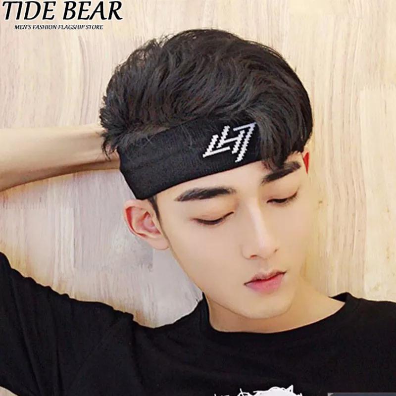 TIDE BEAR Băng Đô Thể Thao Thấm Hút Mồ Hôi Tốt Phong Cách Hàn Quốc Cho Nam