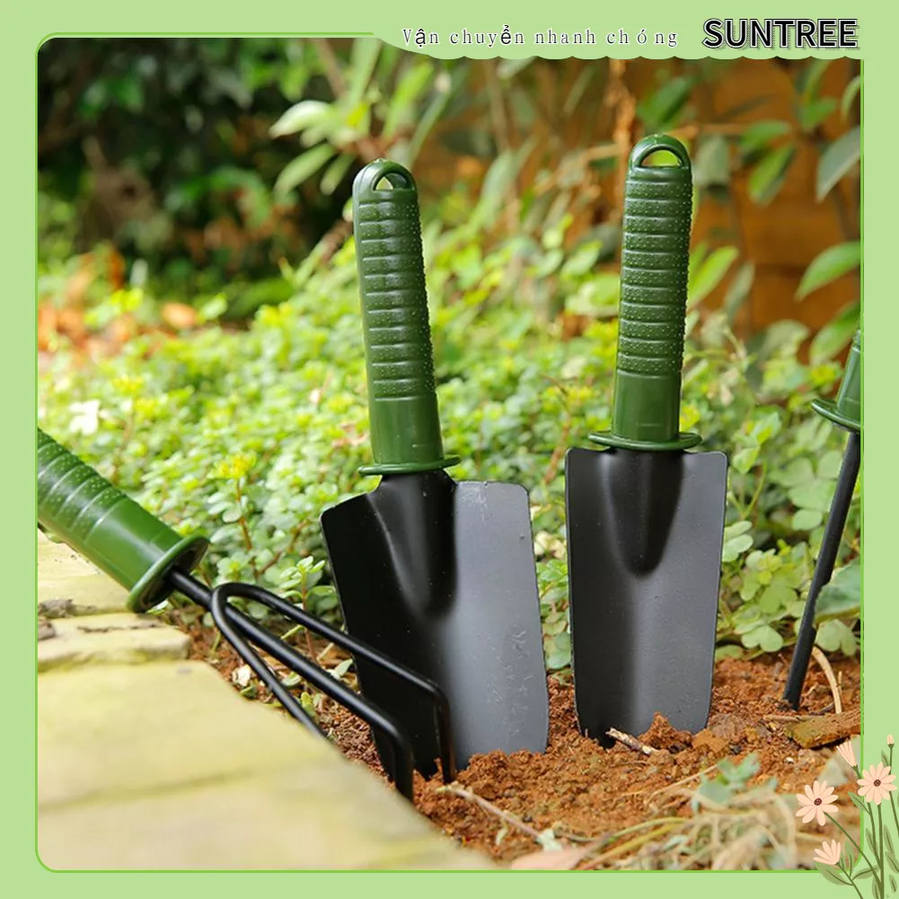 SUNTREE Bộ 4 Xẻng Làm Vườn Trong Nhà Hoa Mini Dụng Cụ Cây Cảnh