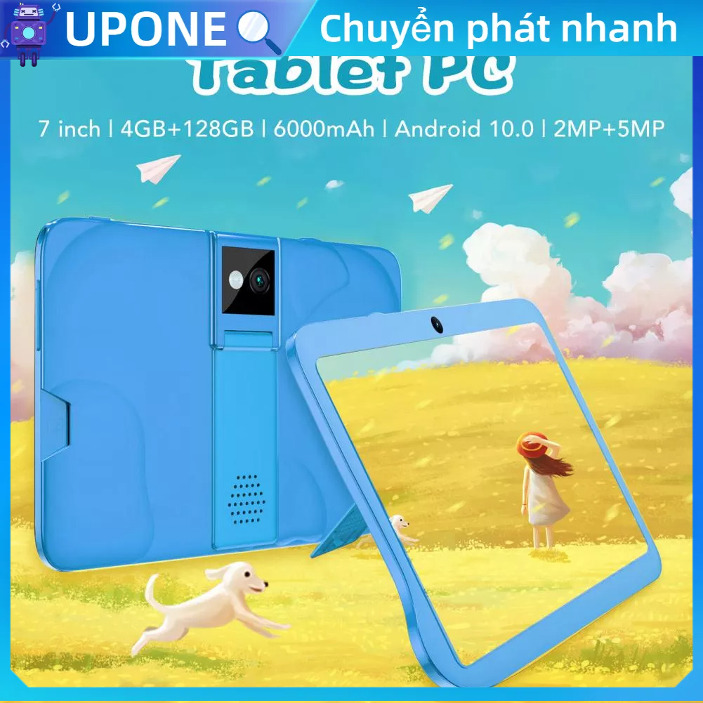 [Nóng Bán] Máy tính bảng, 7 Inch Màu Xanh RAM 4GB ROM 128GB HD Màn Hình IPS CPU Octa Core 6000MAh Camera Kép 5G WiFi Trẻ Em 100‑240V UPONE | BigBuy360 - bigbuy360.vn