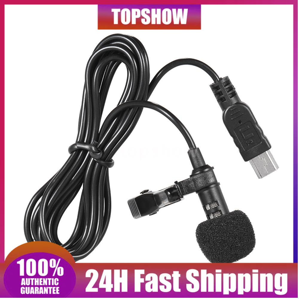 Micro mini thu âm đa hướng 150cm có kẹp cài áo tiện dụng kèm phụ kiện