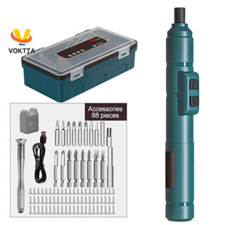 Máy vặn vít VOKTTA bắt siết/ bắn đinh ốc mini dùng pin để sửa laptop/ máy tính