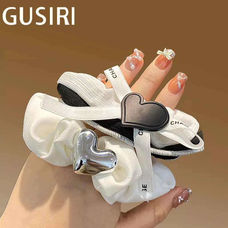 GUSIRI Dây Cột Tóc Cao Su Co Giãn Đính Ngọc Trai Thời Trang Mùa Hè Đơn Giản Dành Cho Nữ