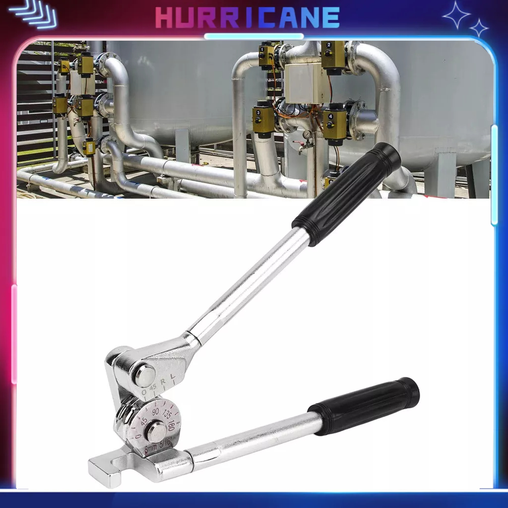 Hurricane Dụng cụ uốn ống bằng hợp kim nhôm 0‑180 độ cho thép không gỉ thành mỏng đồng 5/16in