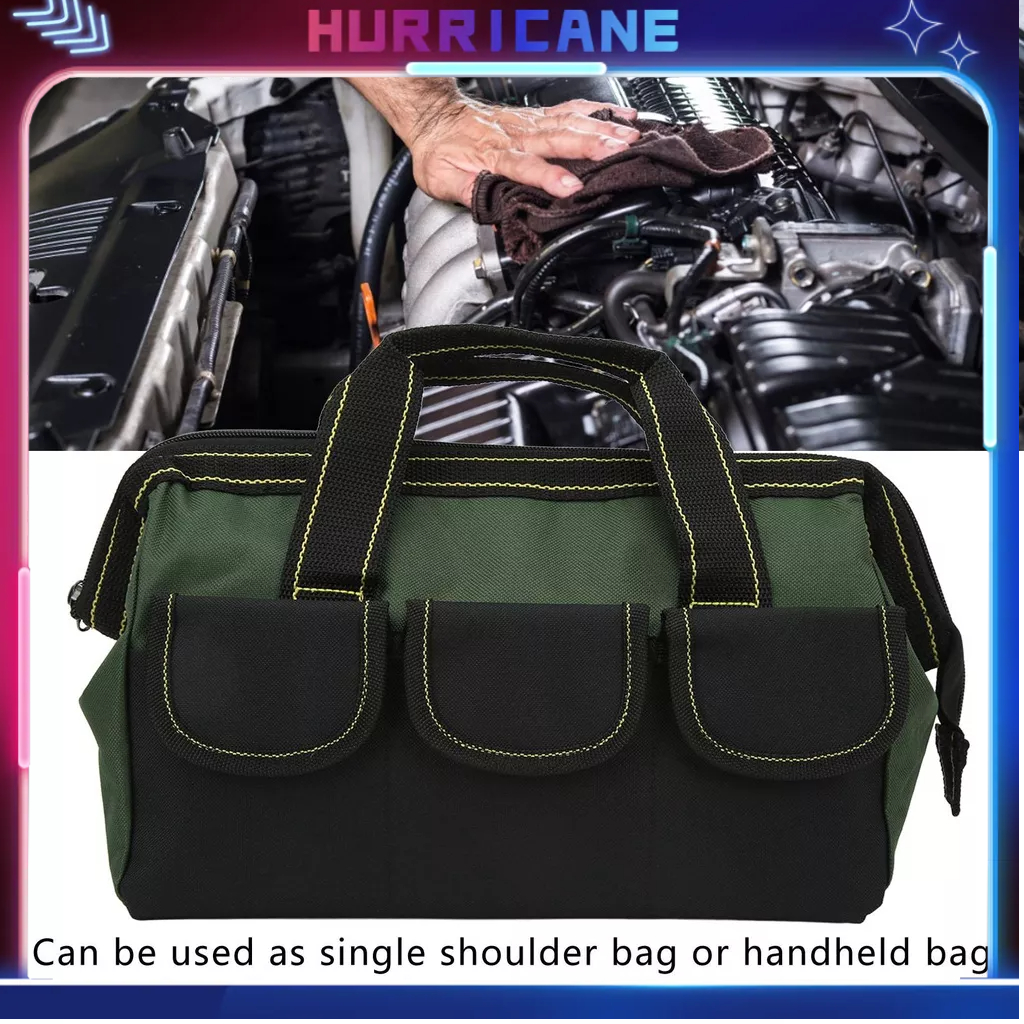 Túi Đựng Đồ Nghề Ngang,Túi Đựng Dụng Cụ 13in Vải Oxford Đa Năng Chống Thấm Nước Xách Miệng Rộng