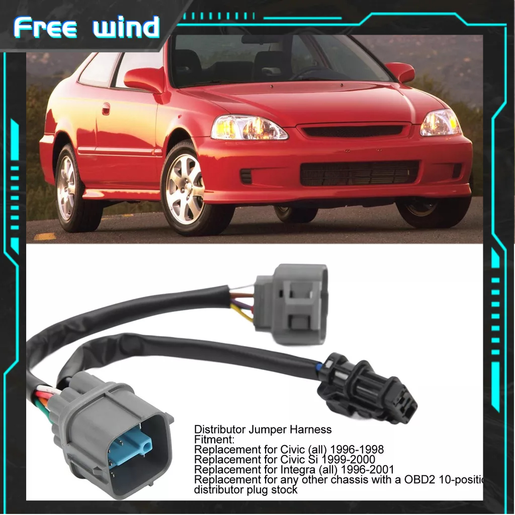 Free wind 9Pin Nhà Phân Phối Dây Nhảy OBD1 Đến Động Cơ OBD2 Thay Thế Cho Công Dân Si Integra