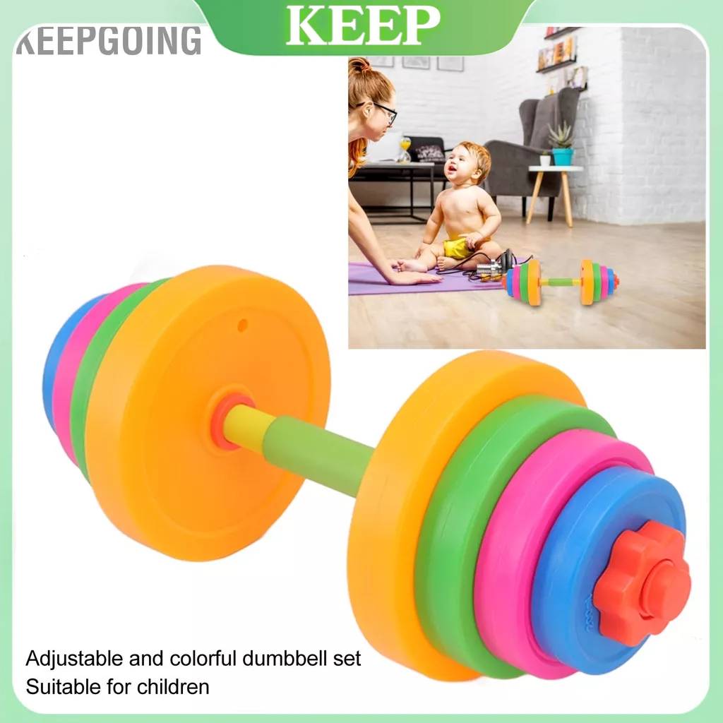 Keepgoing Đồ chơi quả tạ có thể điều chỉnh bằng nhựa Tập dục nâng cho trẻ em