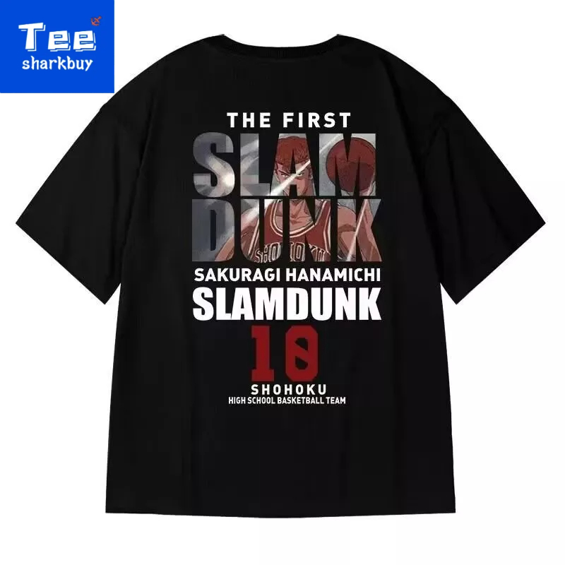 Áo thun unisex TEESHARKBUY ngắn tay thời trang plus size M-5XL