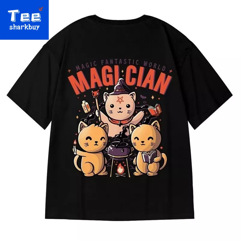 In Áo thun nam ngắn tay Unisex T-shirt Plus Size Đen / Trắng M-5XL