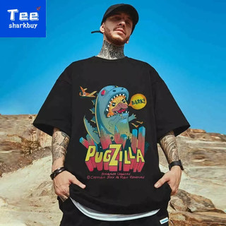  Áo nam Tay Ngắn Màu Trắng Đen In Chữ Plus Size M-5XL