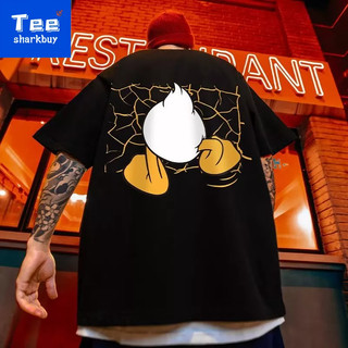  Áo nam Tay Ngắn Màu Trắng Đen In Chữ Plus Size M-5XL