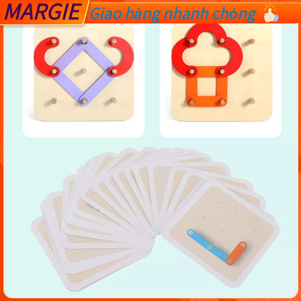 MARGIE Xếp Hình Xây Dựng Chữ Cái Rèn Luyện Tư Duy Phối Hợp Tay Mắt Số Dạng Trong Hơn 36 Tháng