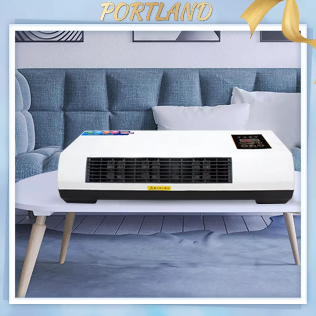 Portland Máy Làm Mát Điện Treo Tường Quạt Sưởi Điều Hòa Không Khí Có Bộ Khiển Từ Xa Phích Cắm CN