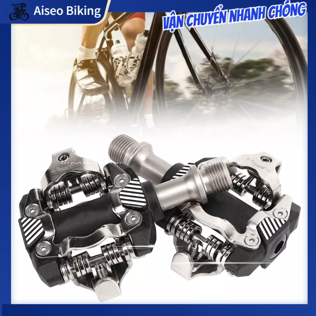 Aiseo Biking Xe Đạp Bàn Đường Bộ Tự Khóa Clipless Cho SPD Hệ Thống MTB